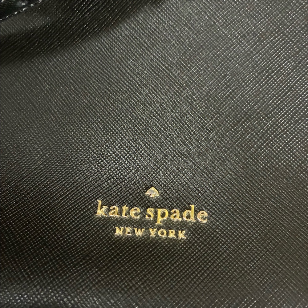 NWOT Kate Spade Perry Elegant Black Leather Shoulder Bag w Strap New York Perry - Picture 2 of 8